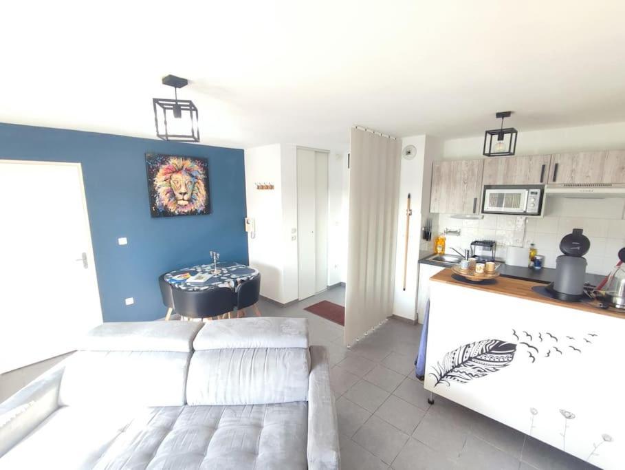 T2 Avec Jardin Proche Aeroport, Airbus, Meet Appartement Daux Buitenkant foto